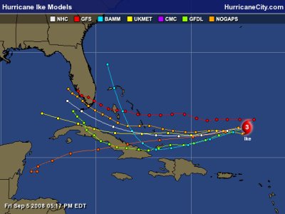 ike hurricane history model