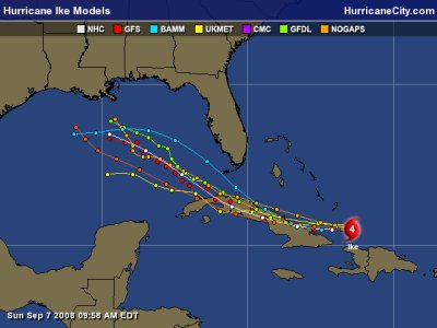 ike hurricane history model