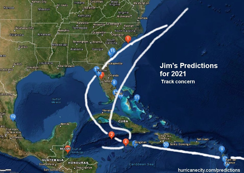 Prediction track map