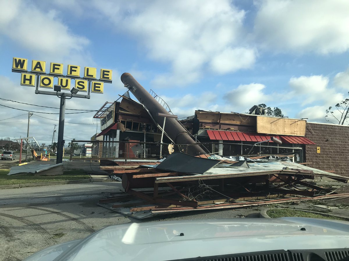 Waffle house destroyed in Michael