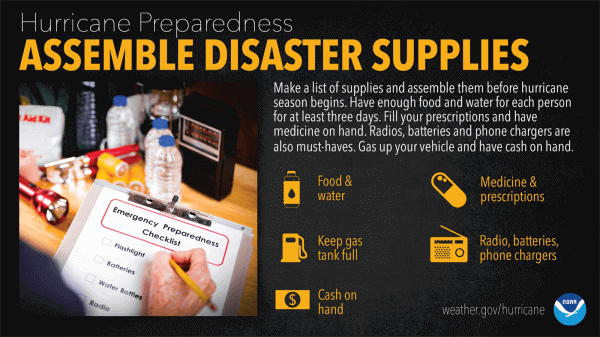 Assemble Disaster Supplies