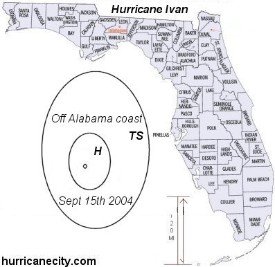 2004 Hurricane Ivan size