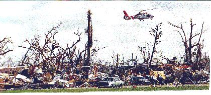 Damage from Andrew