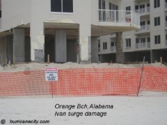 Orange Beach, Alabama, Ivan surge damage