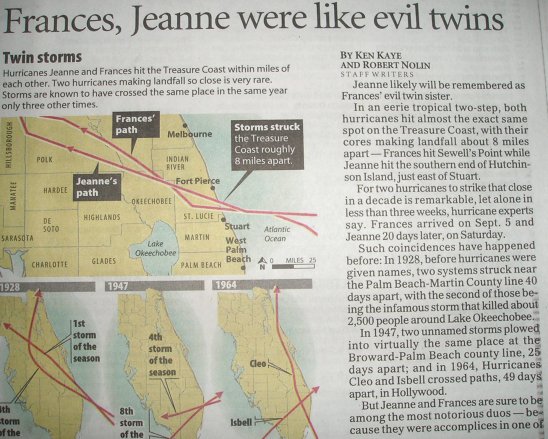 Newspaper article on Frances and Jeanne.