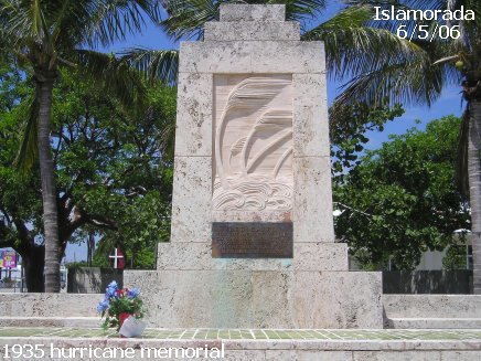 1935 Labor Day Hurricane Memorial in Islamorada, Florida (Hurricane Monument) - June 5, 2006